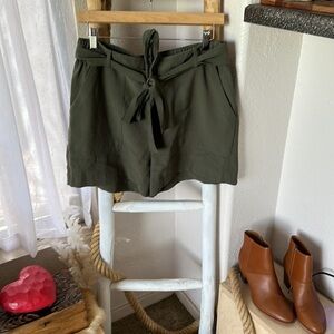 A new day green High Rise shorts With Tie Size M